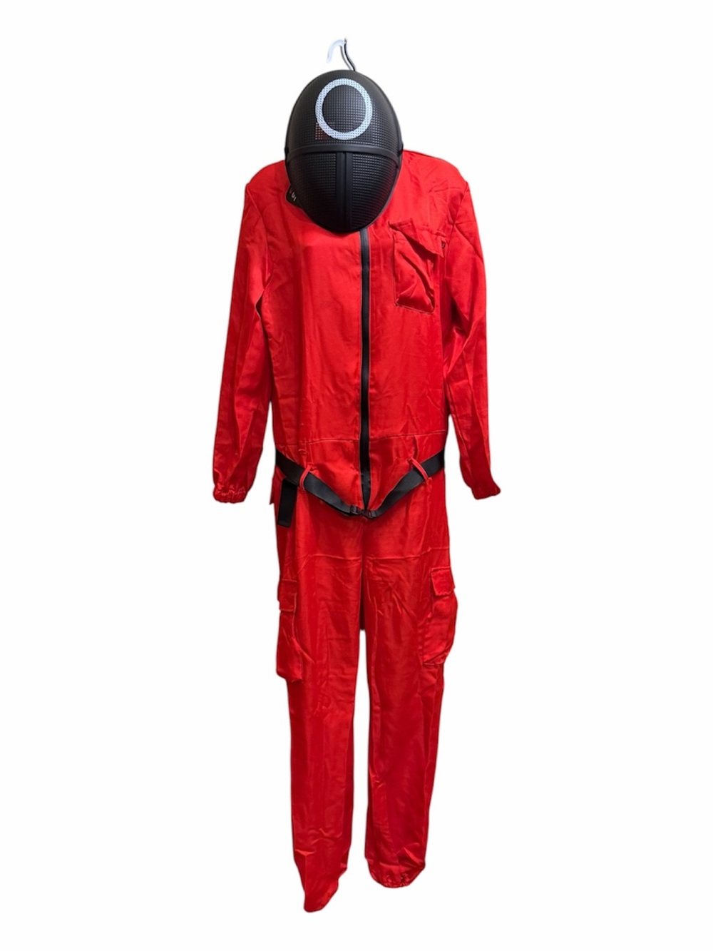 Squid Games Red Women’s Jumpsuit and Mask Cosplay costume